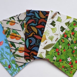 Set di 5 quaderni ecologici, a righe, A5, carta riciclata