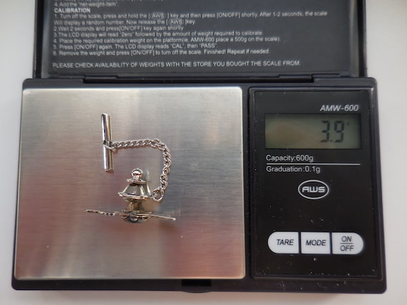 Small Native American Roadrunner Hematite Tie Pin… - image 10