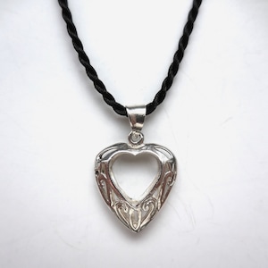 Vintage Puffed Filigree Heart 925 Sterling Silver