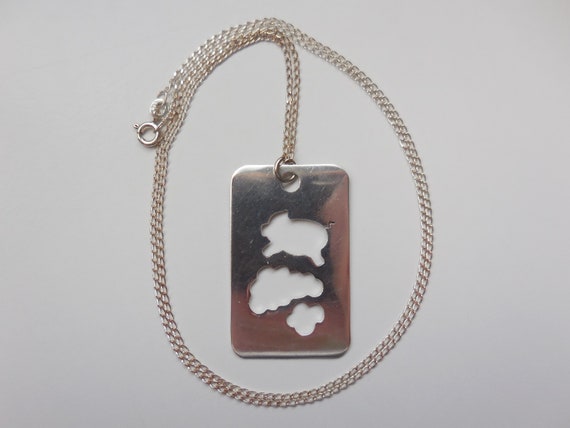 When Pigs Fly Rectangular Pendant & 24 Inch Chain… - image 3