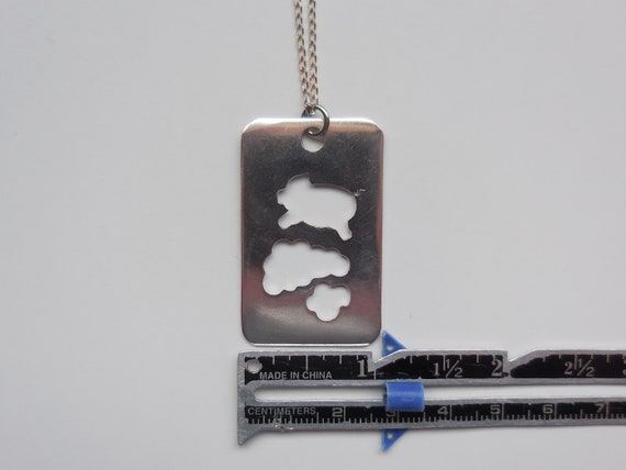 When Pigs Fly Rectangular Pendant & 24 Inch Chain… - image 7