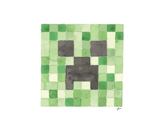 Creeper Watercolor, reproduction from original watercolor painting