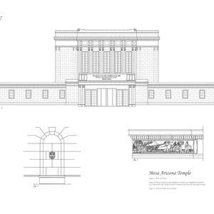 Mesa, Arizona Tempel LDS - architectonische print