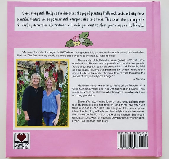 Holly's Hollyhocks Children's Book - Signed Copy by the