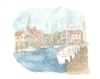 Custom Watercolor - Location - Venue - Destination - Sentimental - Hand Drawn
