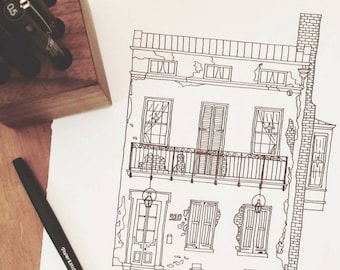 Race and Religious Wedding Venue, Customizable, Line Drawing, reproduction