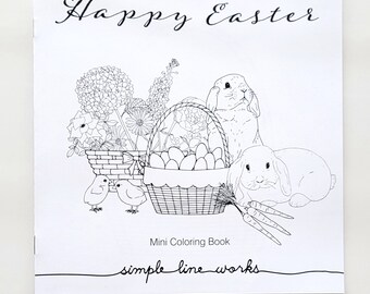 Easter Coloring Book, Mini 8x8