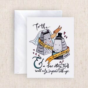 Al GRATEST par el día de su boda mano pintados tarjetas de felicitación