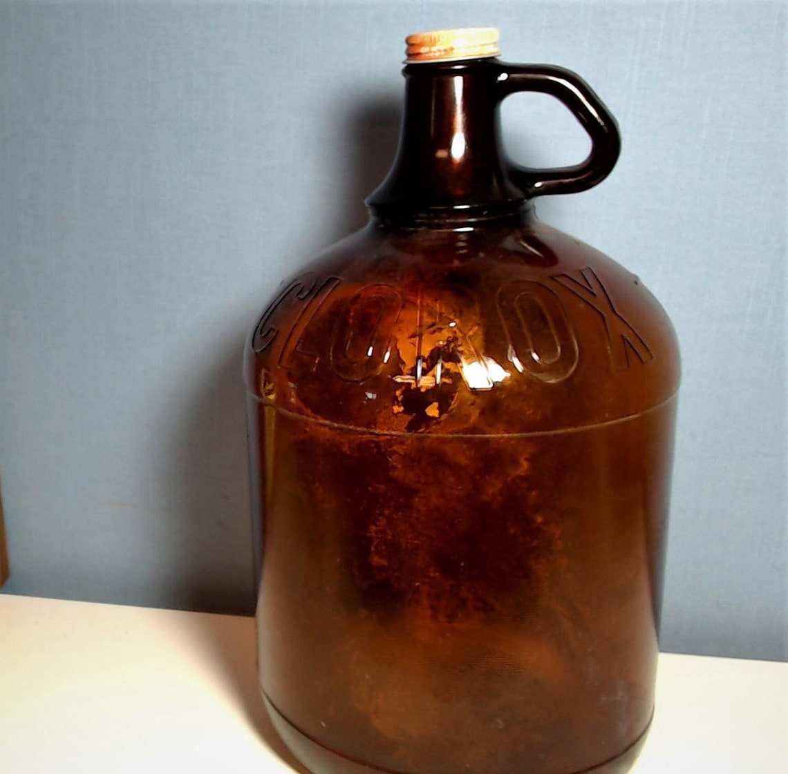 Original 1 gal. Brown Glass Clorox Bottle Etsy