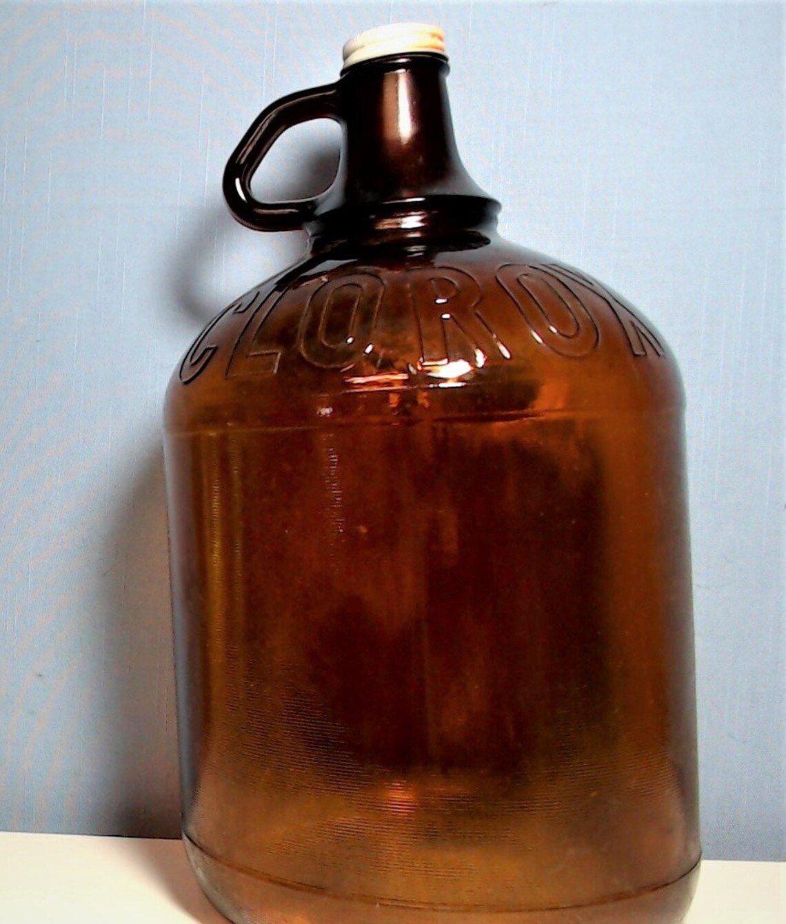Original 1 gal. Brown Glass Clorox Bottle Etsy