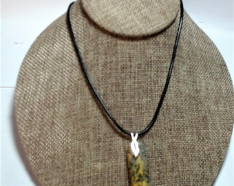 Bumble Bee Jasper Corded Necklace