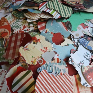 30 CHRISTMAS Junk Journal Whale&#39;s Tail tab punches for Junk Journal Pages Tag Toppers made with Stampin Up punch double-sided cardstock