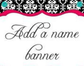 Custom Name Banner: Personalized Party Decoration