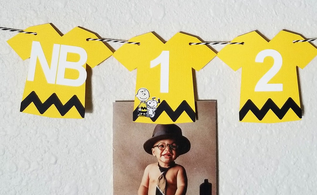 Charlie Brown Photo Banner, Peanuts Birthday Banner, Charlie Brown ...