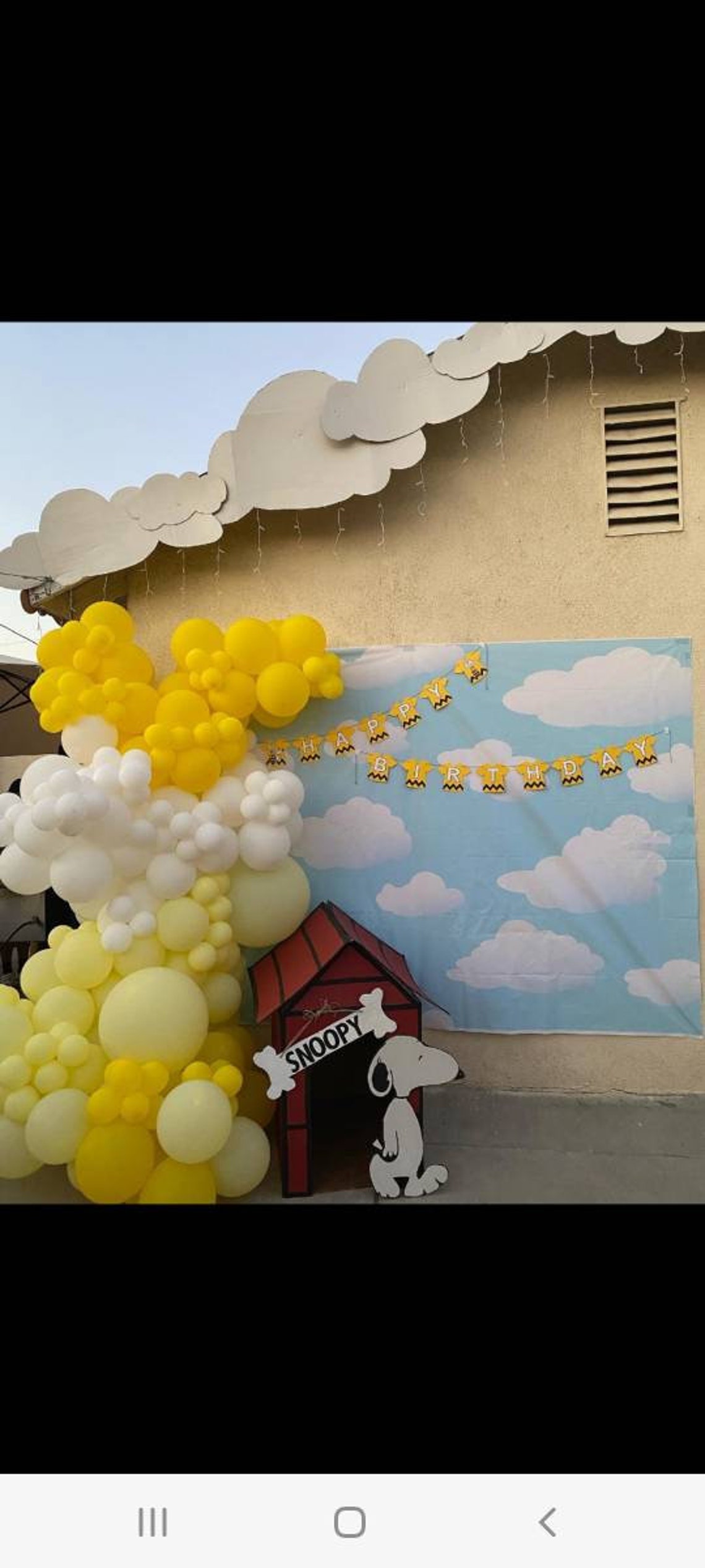 Charlie Brown Birthday Banner Peanuts Birthday Banner - Etsy
