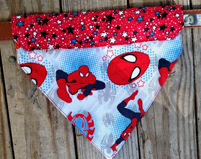 spiderman dog bandana