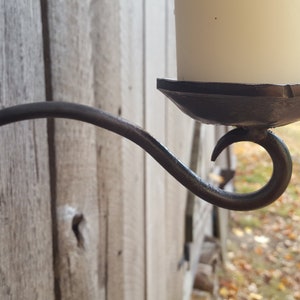 Rustic Candle VOTIVE Holder Sconce Hand Forged Glad to do custom work