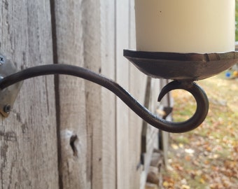 Rustic Candle VOTIVE Holder Sconce Hand Forged Glad to do custom work
