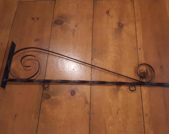 Hand Forged Wrought Iron Sign Hanger 40" x 12" Glad to do custom work.
