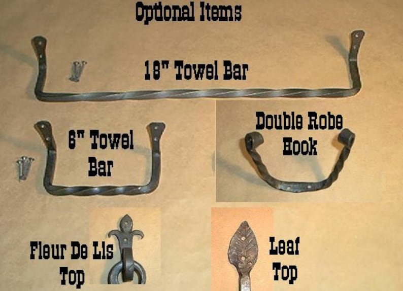 Wrought Iron Bath Set Etsy
