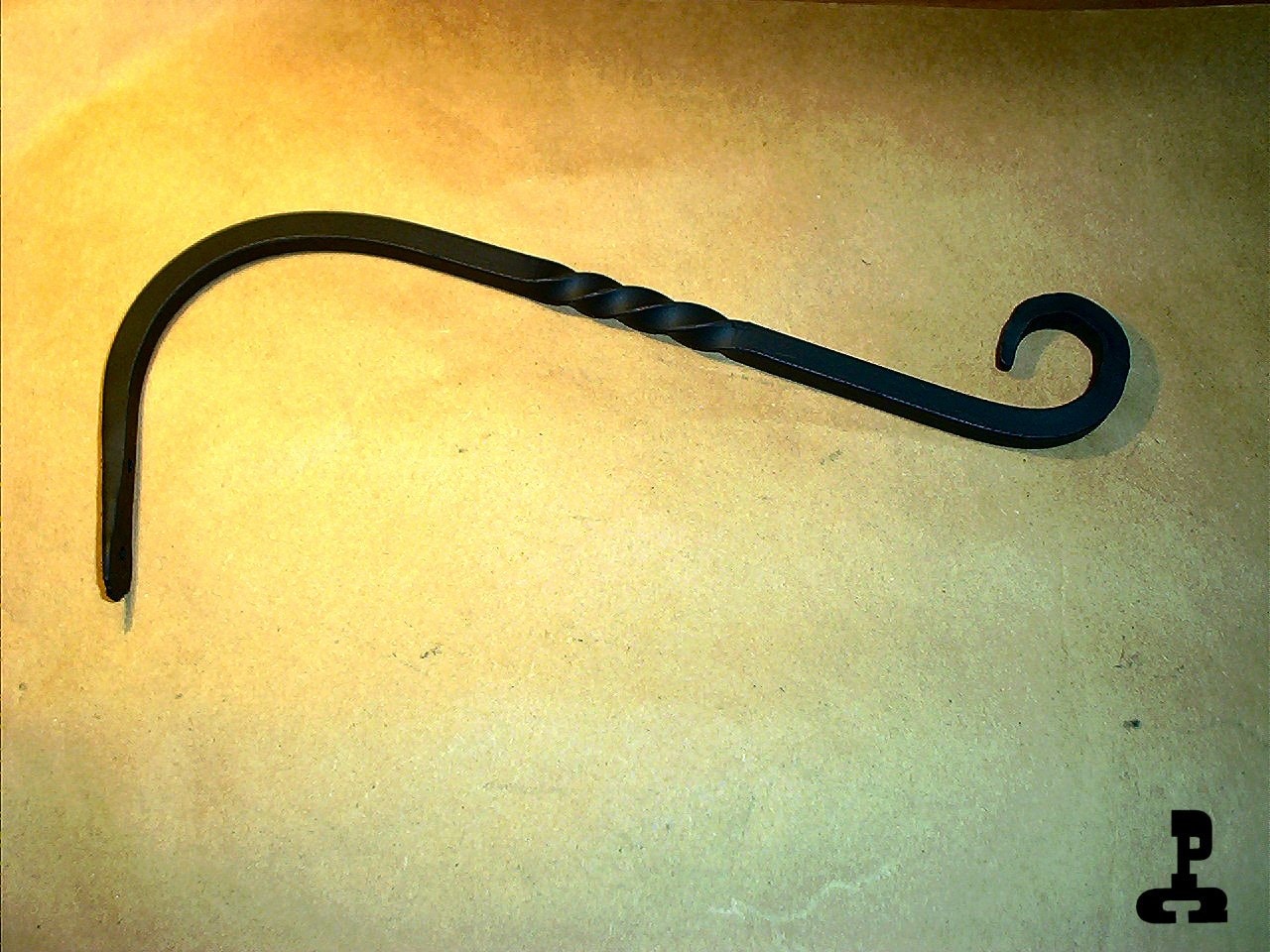 Wrought Iron Plant Hanger with Twist Etsy