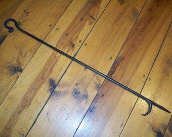 IRON FIREPLACE POKER 21", Hand Forged (for a longer poker see me 36" version)