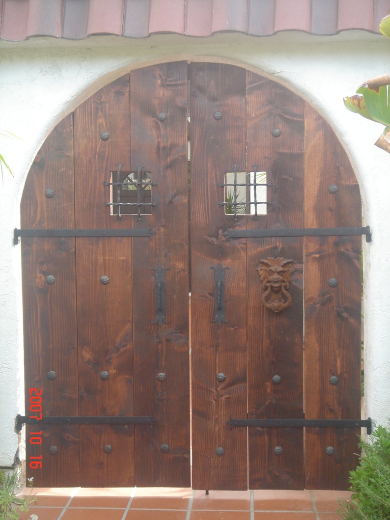 Medieval Door Pulls with Twisted Handles image 2