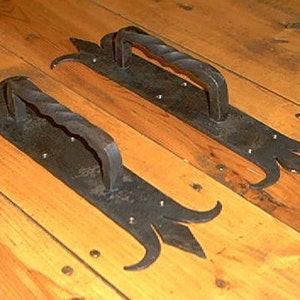 Medieval Door Pulls with Twisted Handles image 3