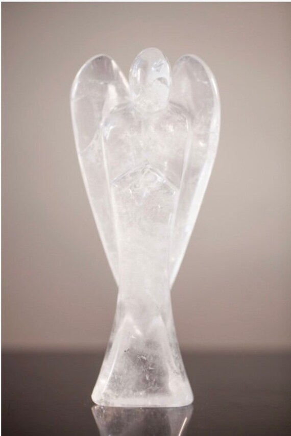 Quartz Crystal Angel Angel Figurine Angel Guardian Angel Etsy