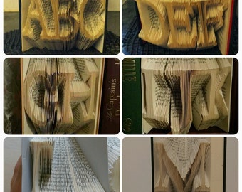 Book Folding Alphabet patterns including numbers