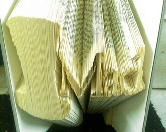 270 fold mad hatter book folding pattern. Alice in Wonderland.