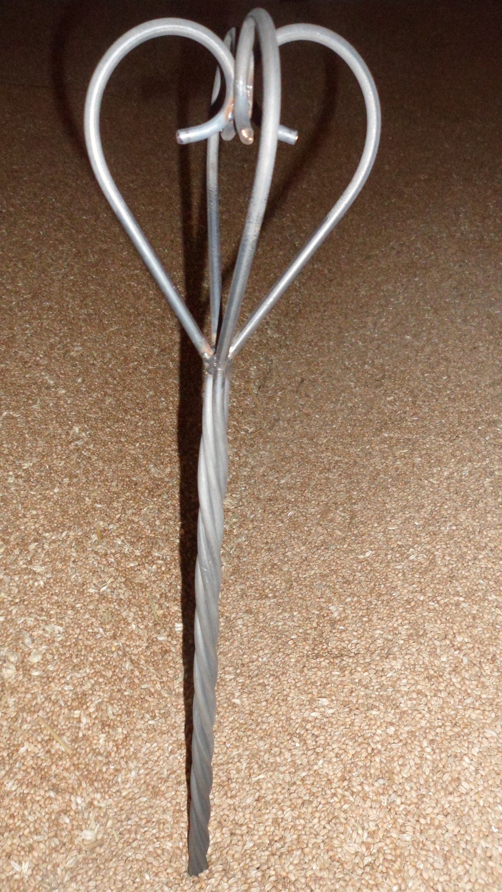 Handmade Metal Plant Support With Rope Style Stem C/w Etsy UK