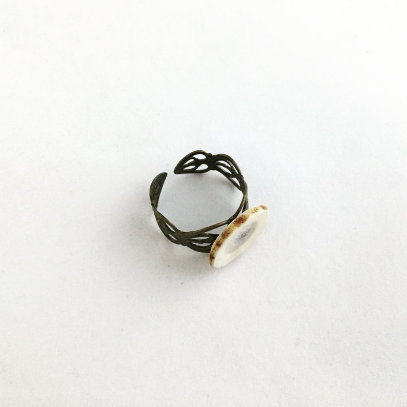 Natural Deer Antler Gift Box Jewelry Filigree Band Antler Ring Bone Adjustable Rustic Organic Nickel Free