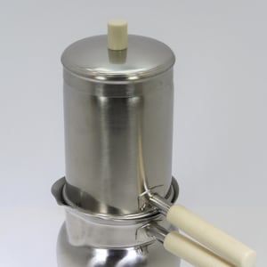 Steel coffee pots/ Italian steel coffee makers/Neapolitan steel coffee makers  6 cups with MINI spout