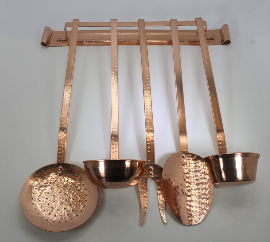 Copper Kitchen Utensils/copper Kitchen Tools SOLID DELUXE Etsy