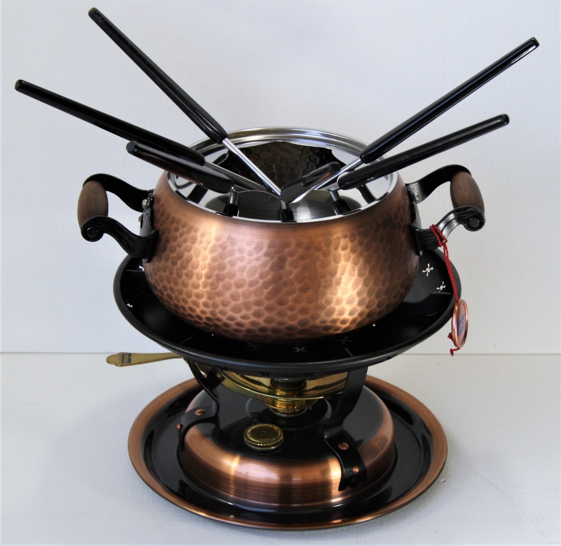 Brunito Kupfer Fondue Set. Vintage Stockli. Etsy