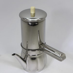 Neapolitan Flip Coffee Pot. Moka Pot ILSA TORINO. Moka Napoletana 1970s,  70s Vintage Coffee Maker Unique Made in Italy 