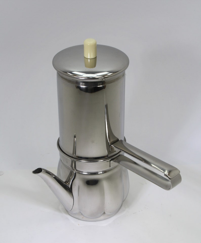 Steel Coffee Pots/ Italian Steel Coffee Makers/neapolitan Steel Coffee ...