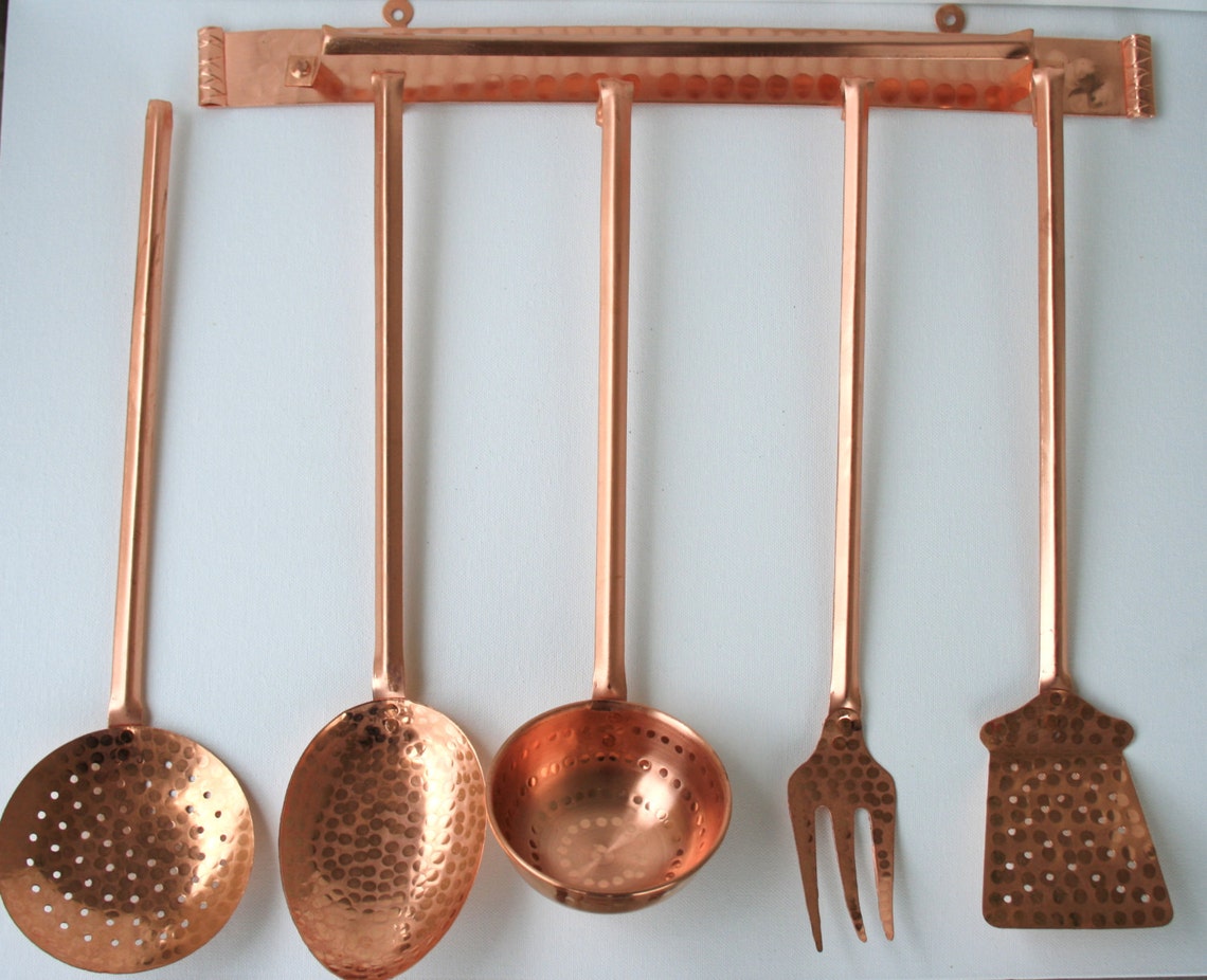 Copper Kitchen Utensils/copper Kitchen Tools Etsy UK