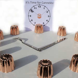 Set 18/24 Moldes para Pastel Caneles - Promo Molde Caneles 2021 Ed. Grande (50 x 55 mm)