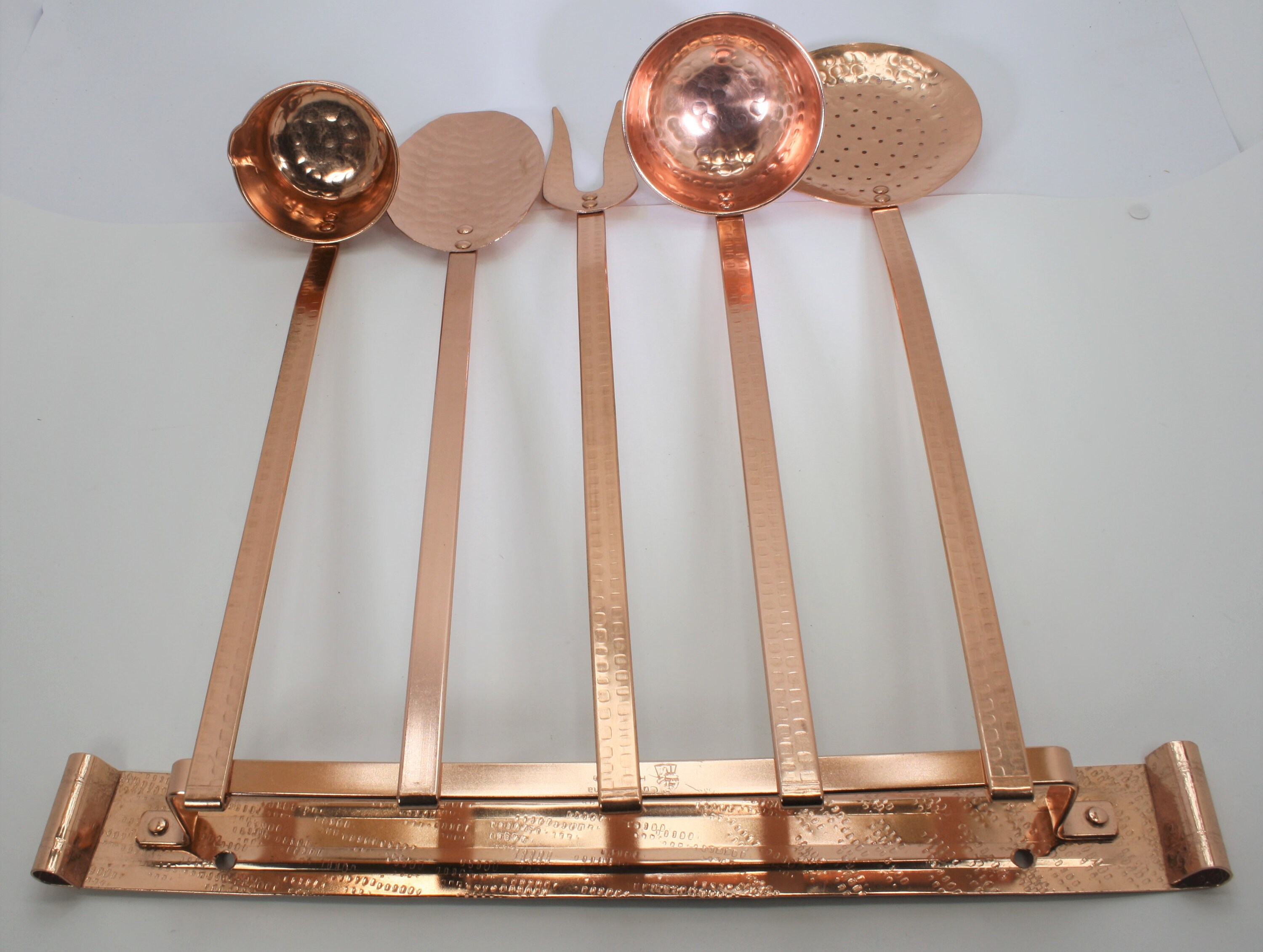 Solid Copper Utensil Holder, 7-inch