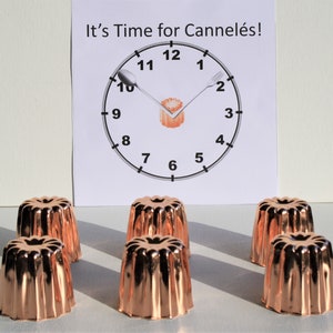 6 Moldes para tarta Caneles - Molde Caneles Ed. Grande (50 x 55 mm) Promo 2021
