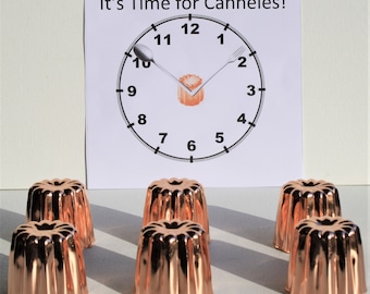 6 foremek do ciasta Canneles - duża forma Canneles Ed. (50 x 55 mm) Promocja 2021