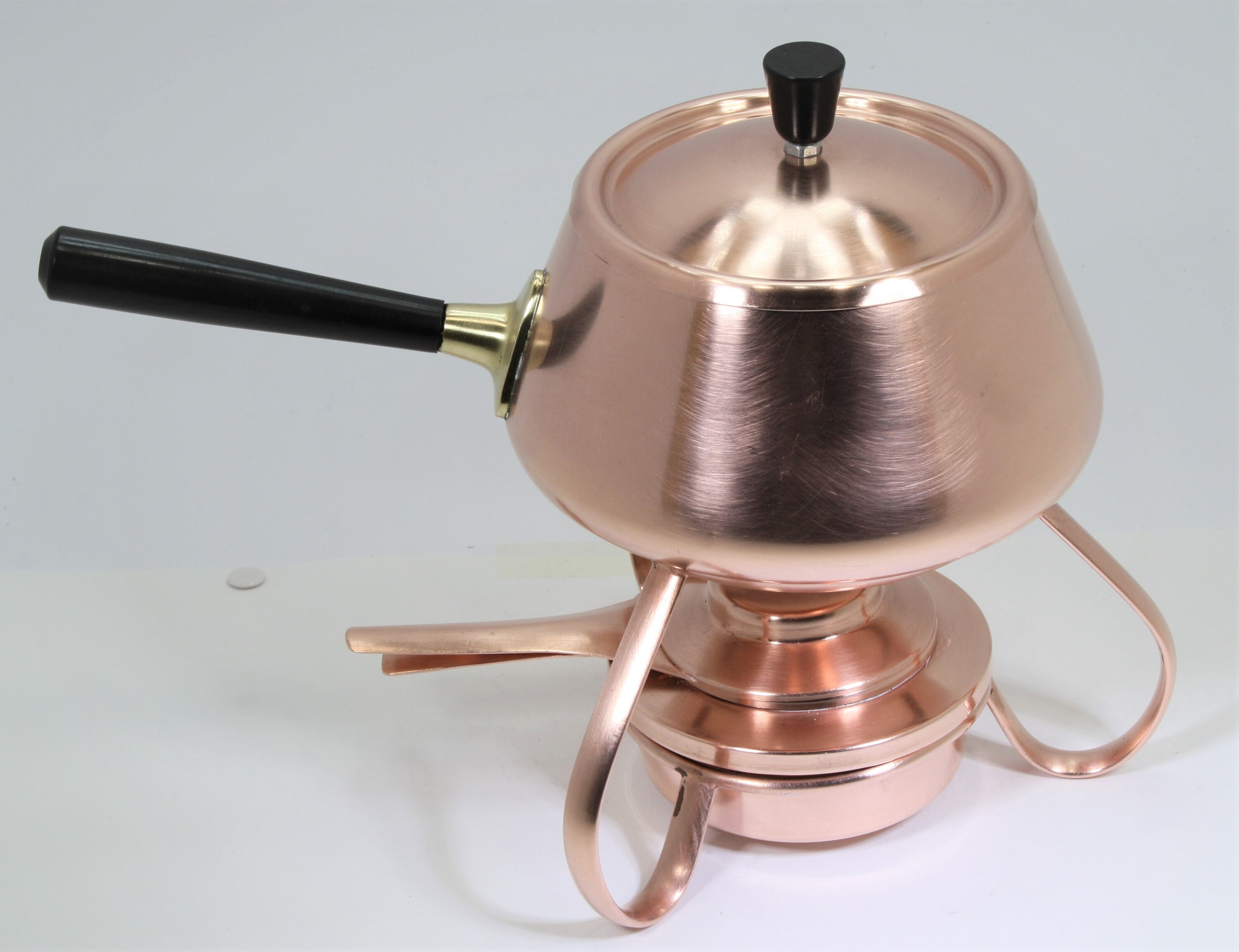 Vintage Kupfer Fondue Set / Topf mit Kupferofen. Vintage Etsy