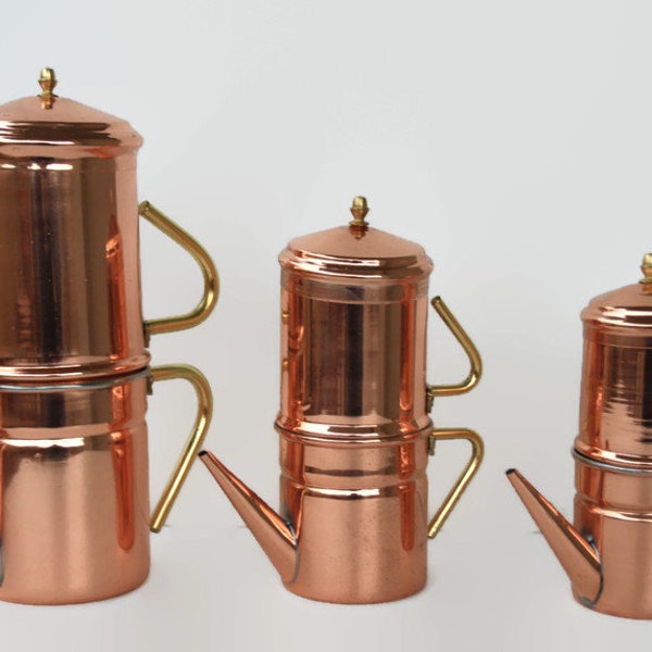 Coffee Maker / copper coffee maker/ moka in copper for 2, 4, 6 cups