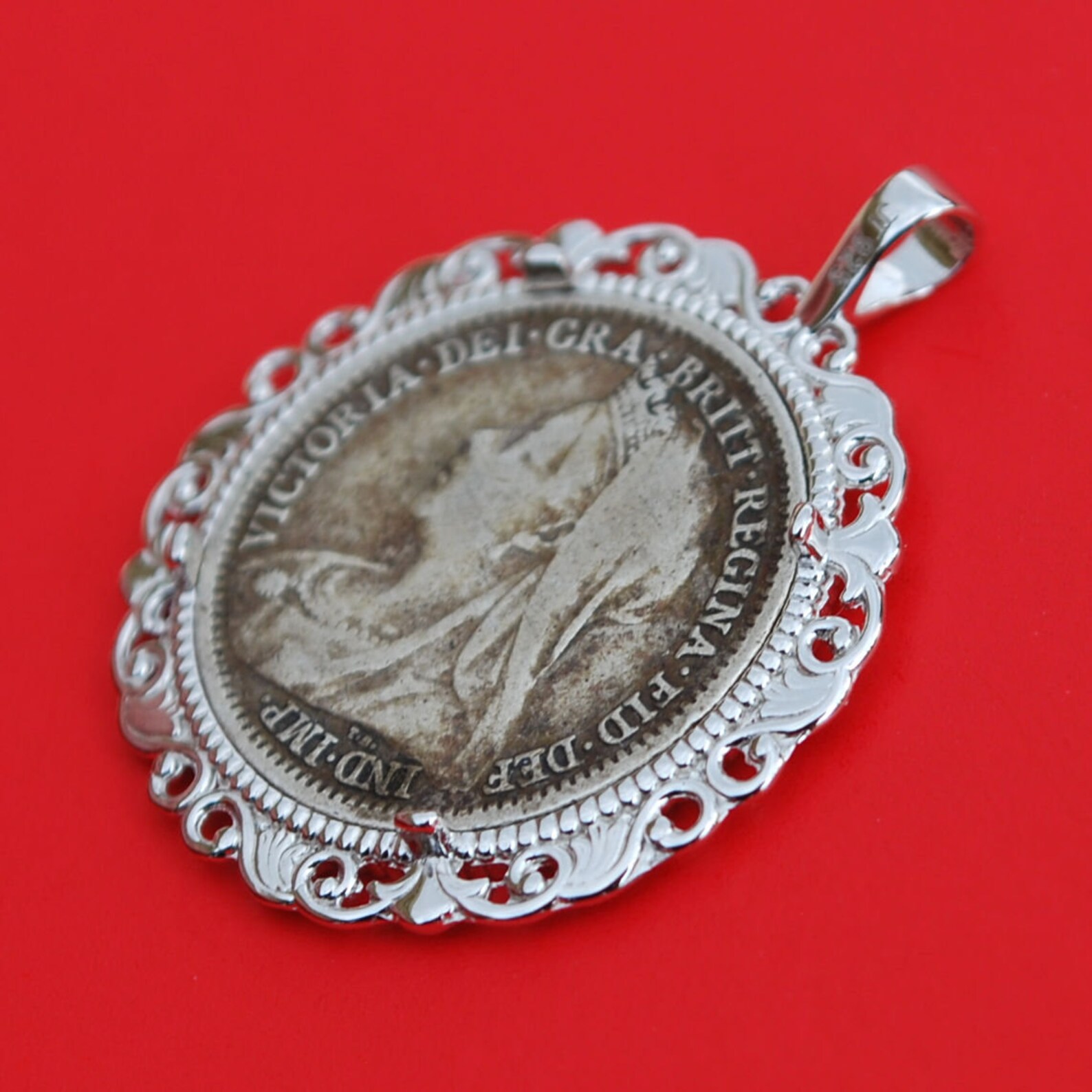 Solid 925 Sterling Silver Coin Bezel Mount Frame Settings Fit Etsy