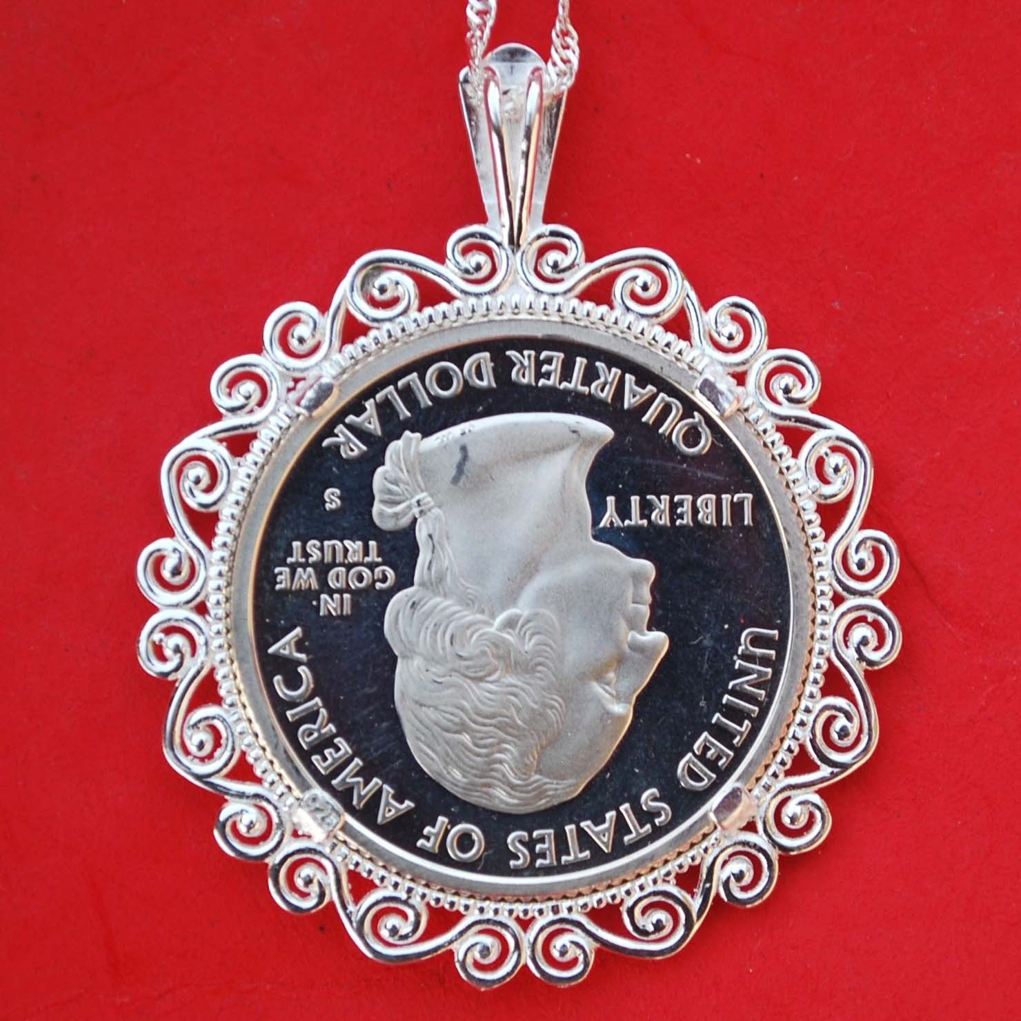 米国 2006 ノースダコタ州 25 セント硬貨 90% シルバー プルーフ