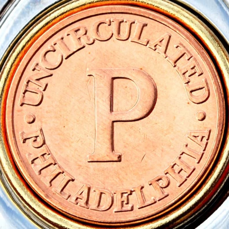 US Mint Philadelphia Department of Treasury P Mint Token Coin Etsy