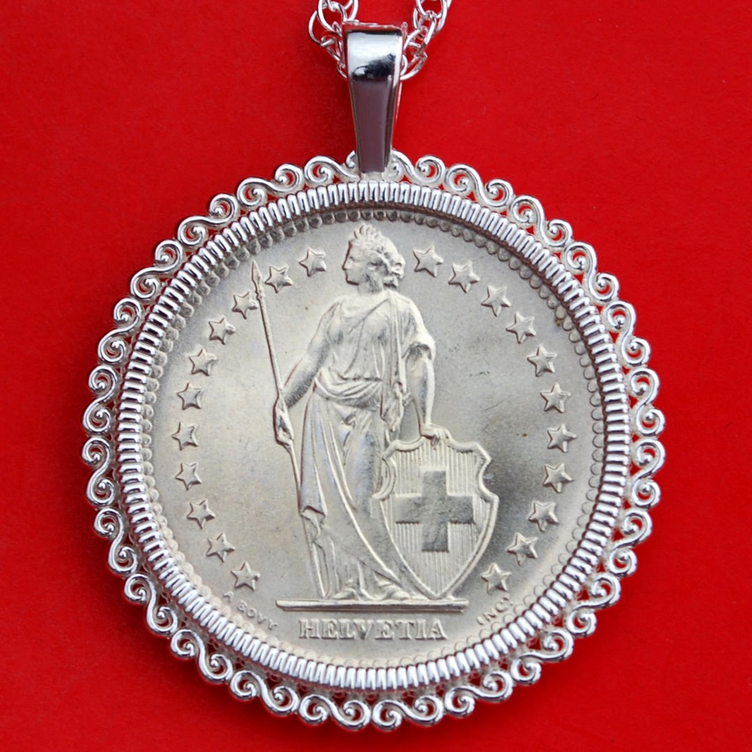 2365.　銀貨　美品　1963年　ヘルヴェティア像　2フラン 2365. 銀貨 美品 1963年 ヘルヴェティア像 2フラン i117188o.jpg