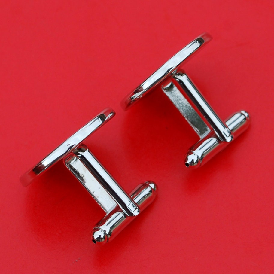 タイ 50 サタン 1/2 バーツ BU 未流通コイン シルバー カフス